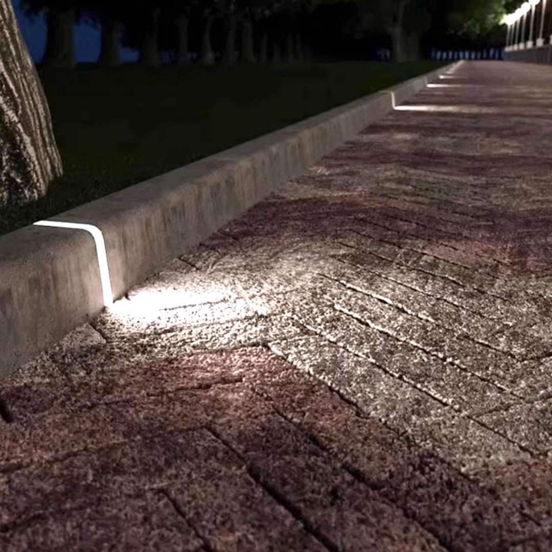 Udendørs LED-trappebelysning i rustfrit stål, indbygget terrassebelysning, vandtæt