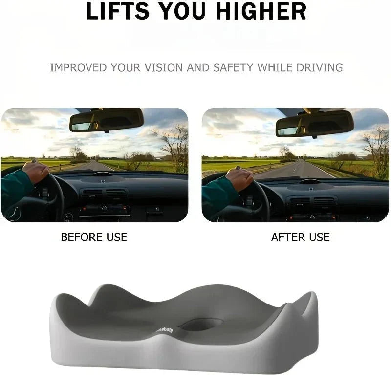 Ergonomisk sædehynde i hukommelseskum med lændestøtte