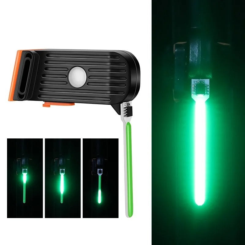 Genopladelig LED-cykellygte med USB-C og flere lystilstande