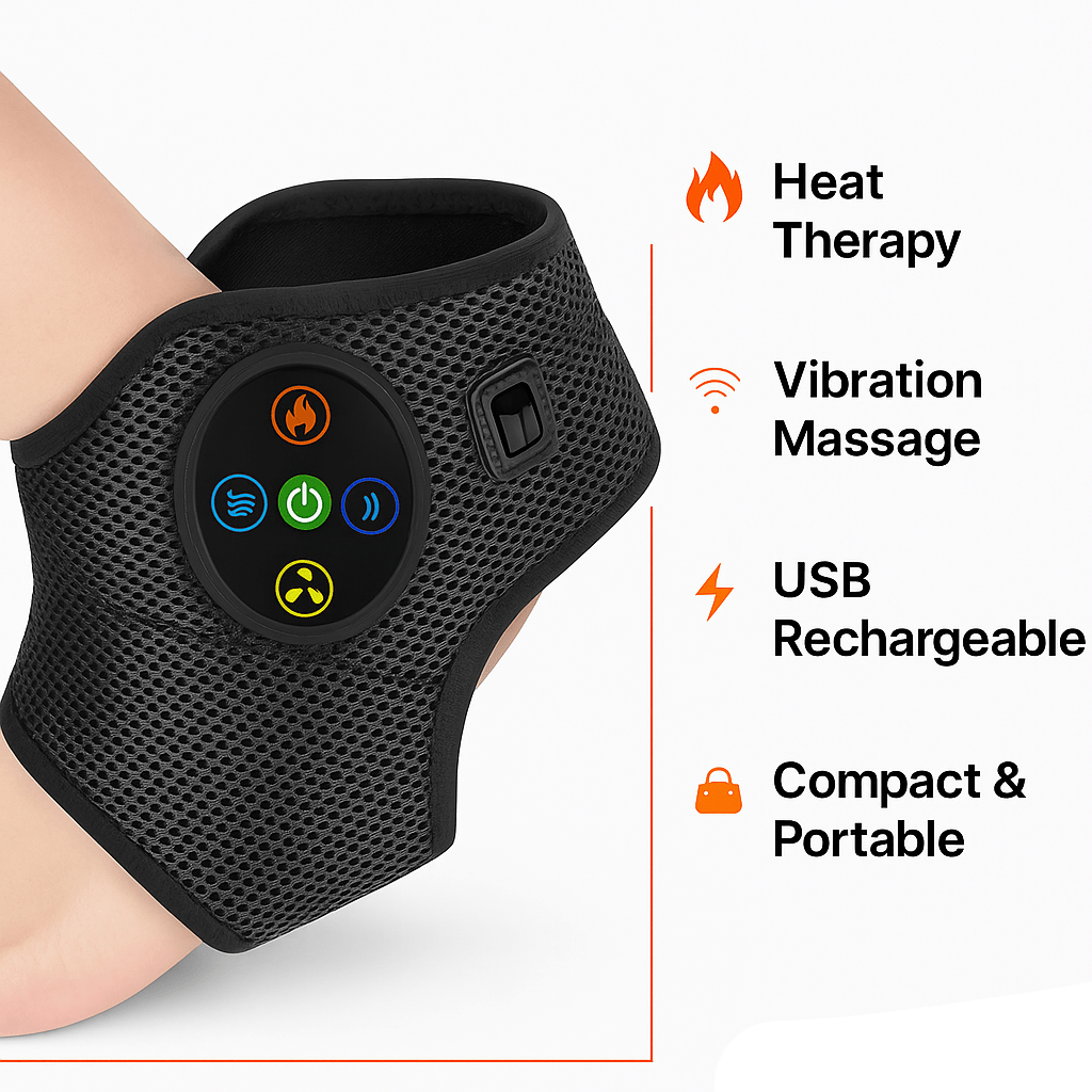 Opvarmet ankelmassager