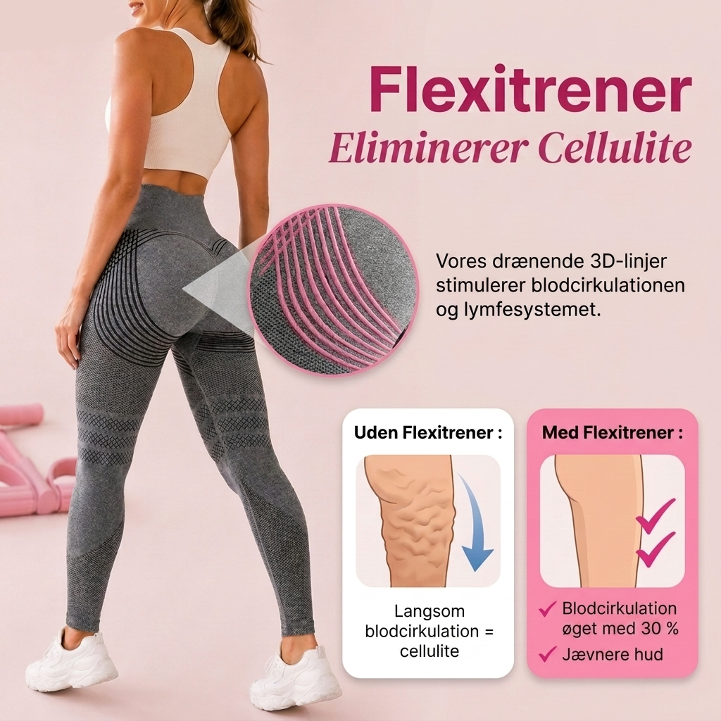 Leggings med 3D-struktur og kompression