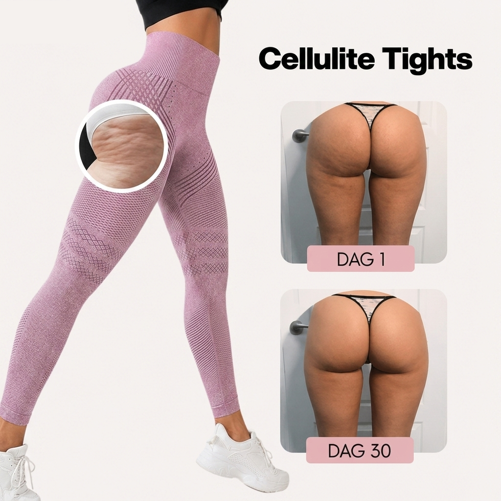 Leggings med 3D-struktur og kompression