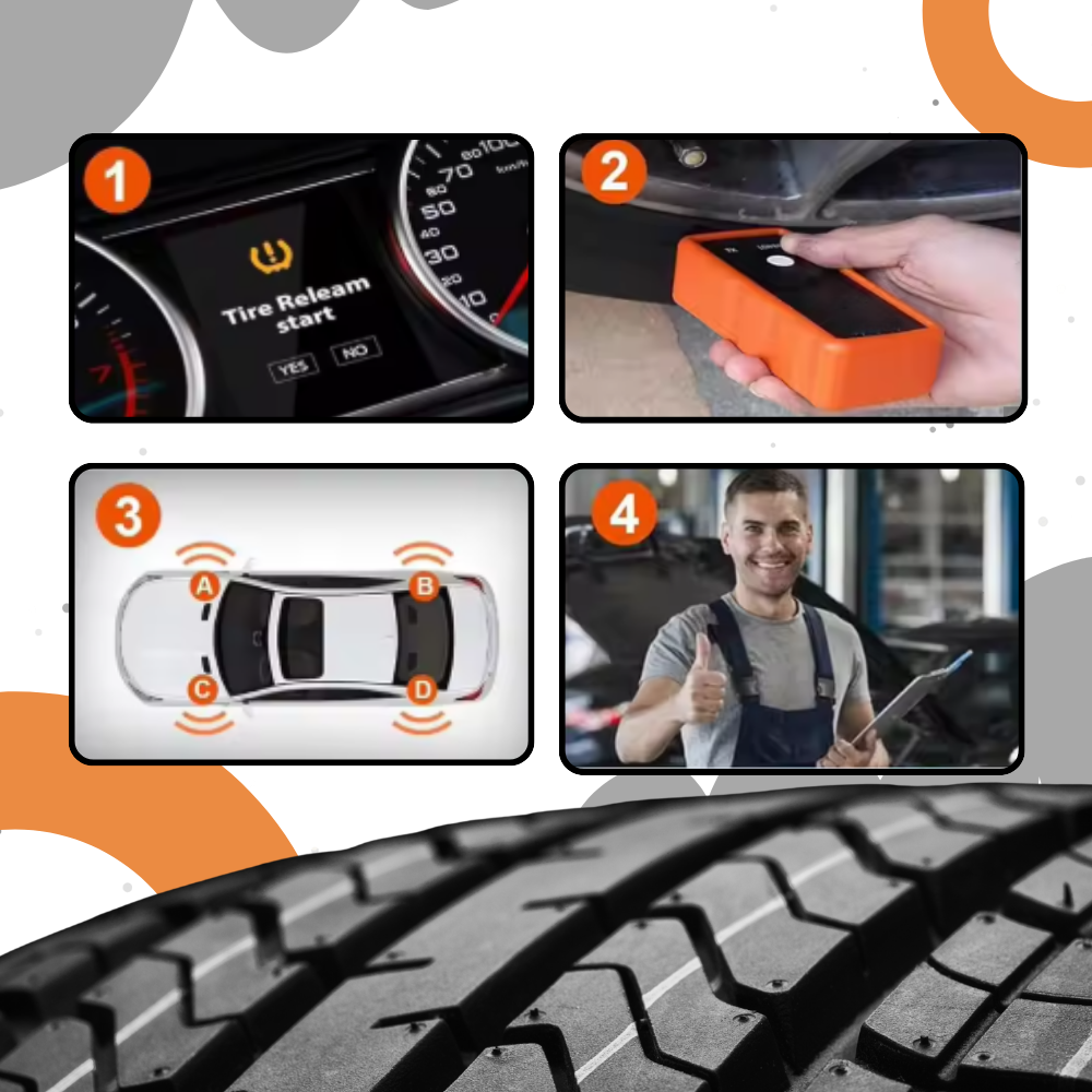 Højpræcisionsværktøj til genindlæsning af TPMS