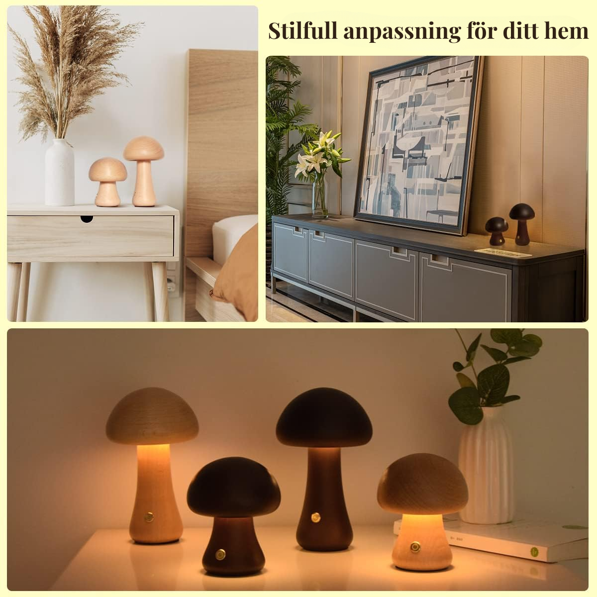 Genopladelig bærbar svampelampe