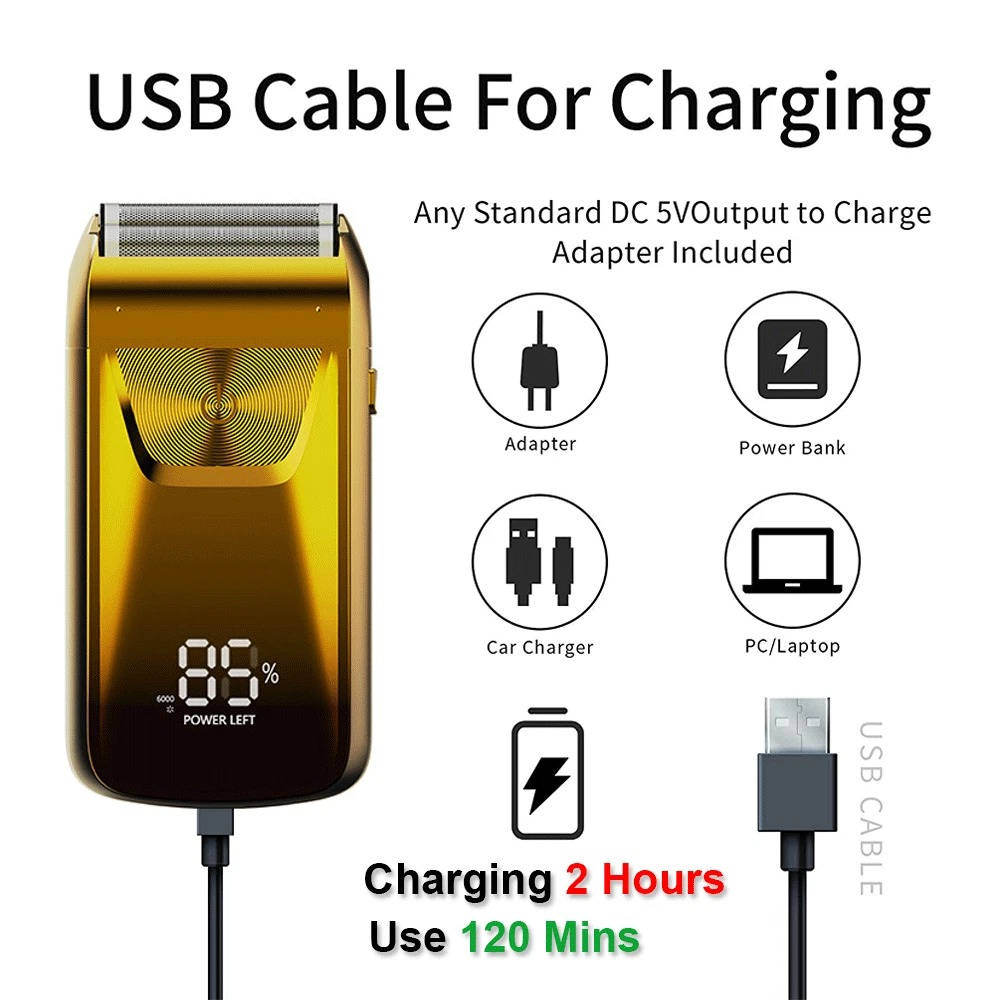 Elektrisk hoved- og ansigtsbarbermaskine