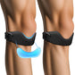 Sangles de compression réglables pour genoux avec coussinets en silicone
