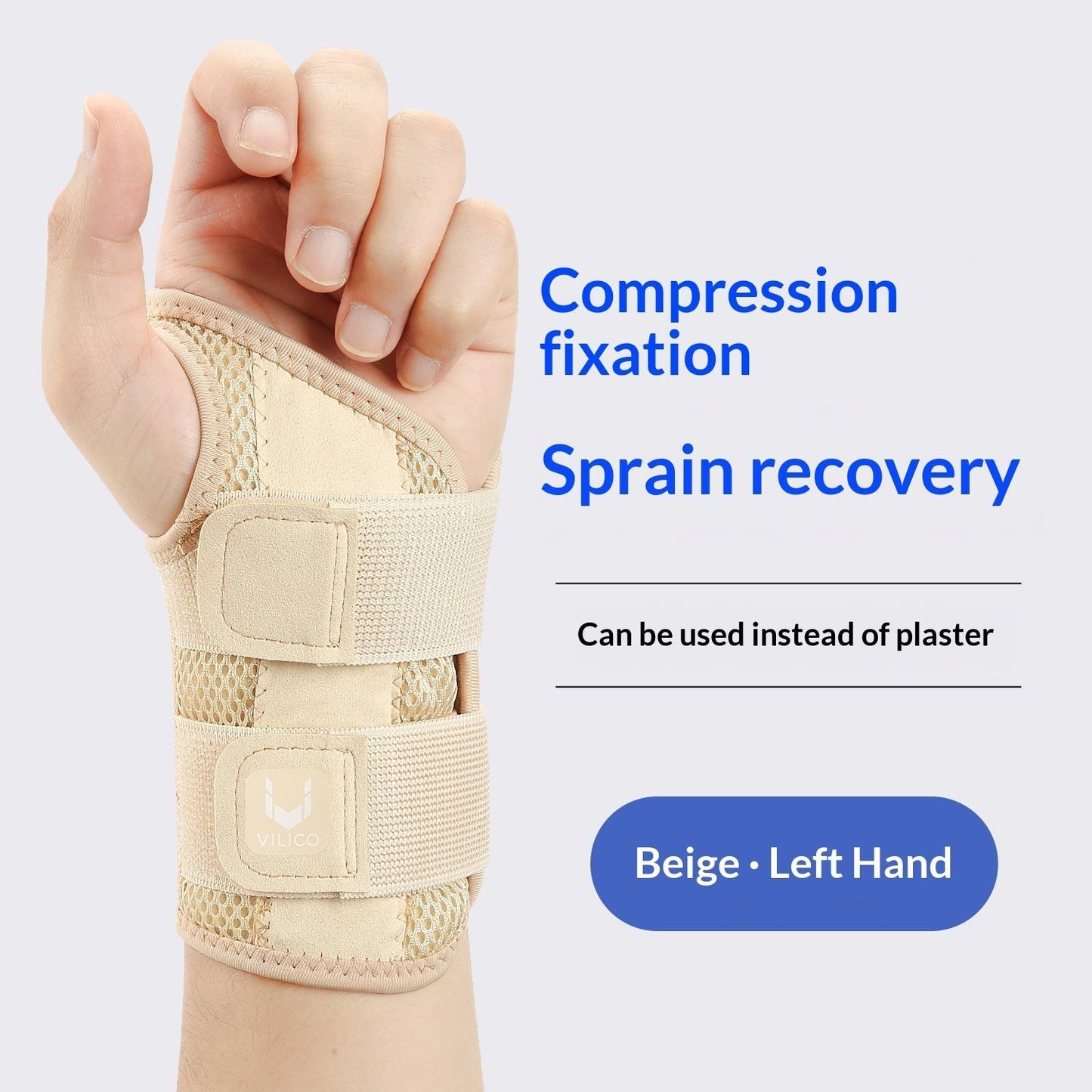Håndledsbandage med dobbelt rem til smerter i knoerne