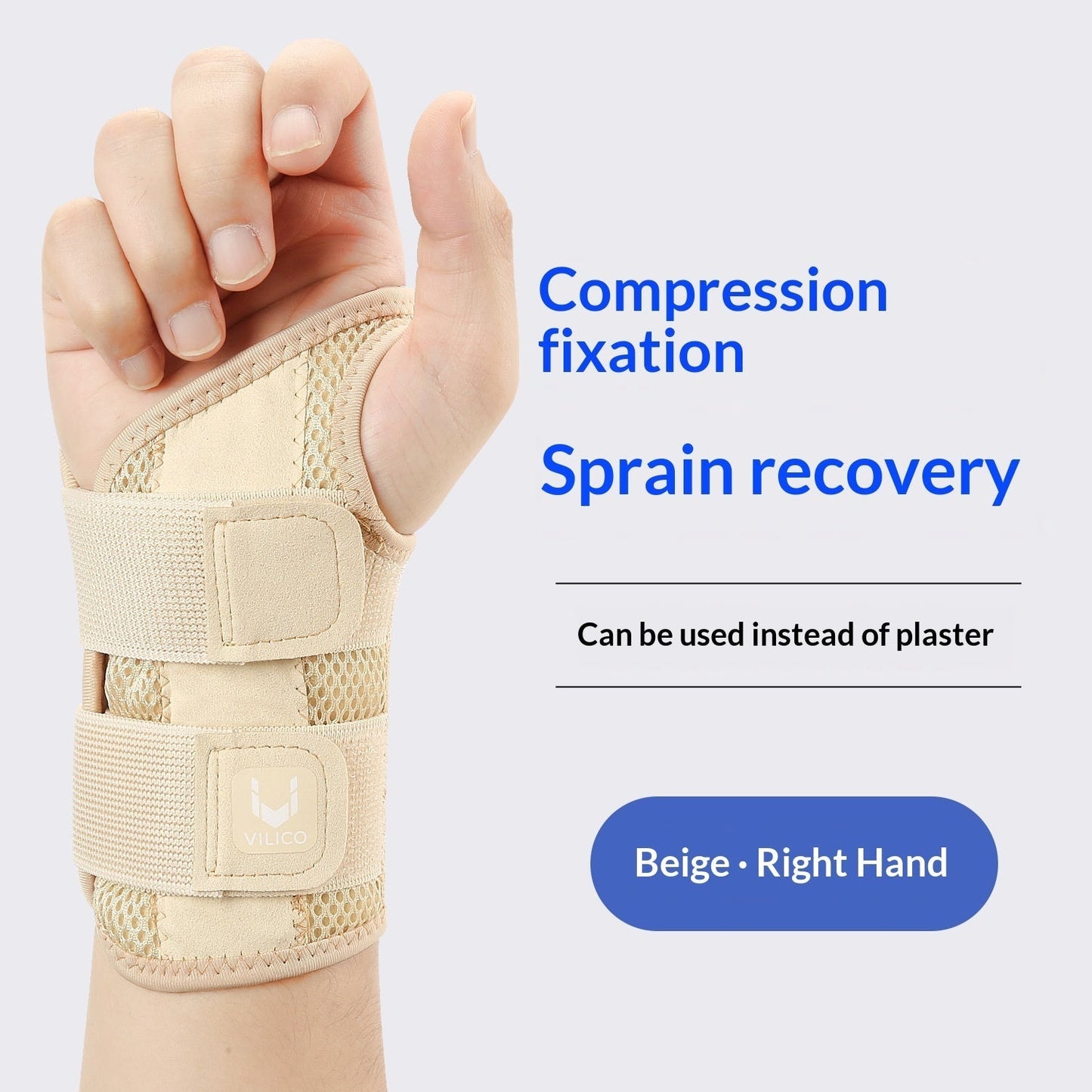 Håndledsbandage med dobbelt rem til smerter i knoerne