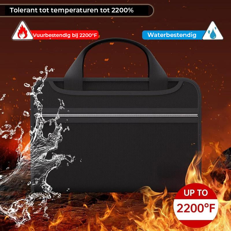 Grote capaciteit A4 brandwerende map met handvat