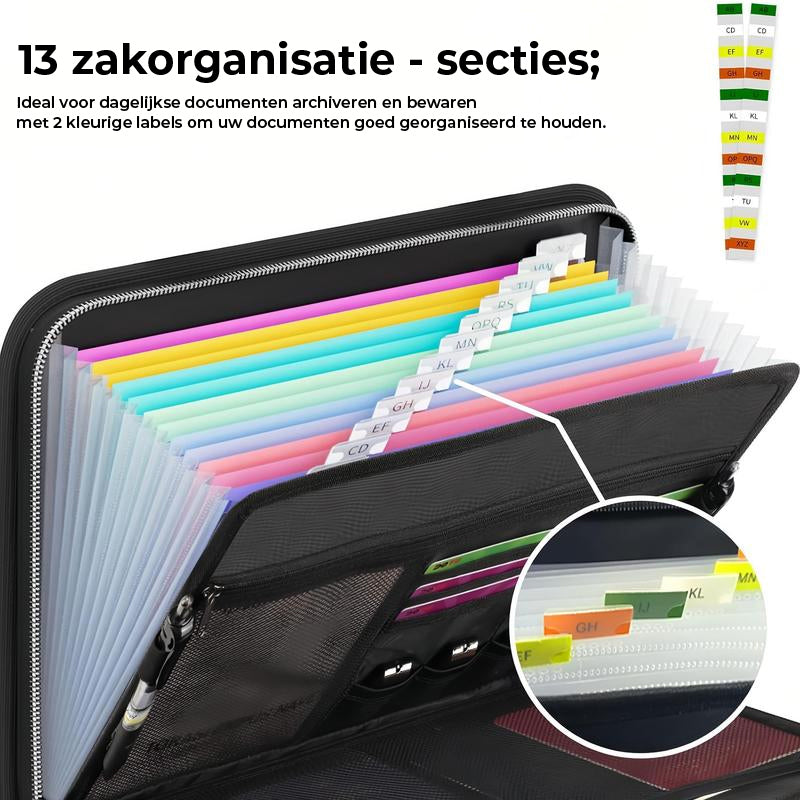 Grote capaciteit A4 brandwerende map met handvat