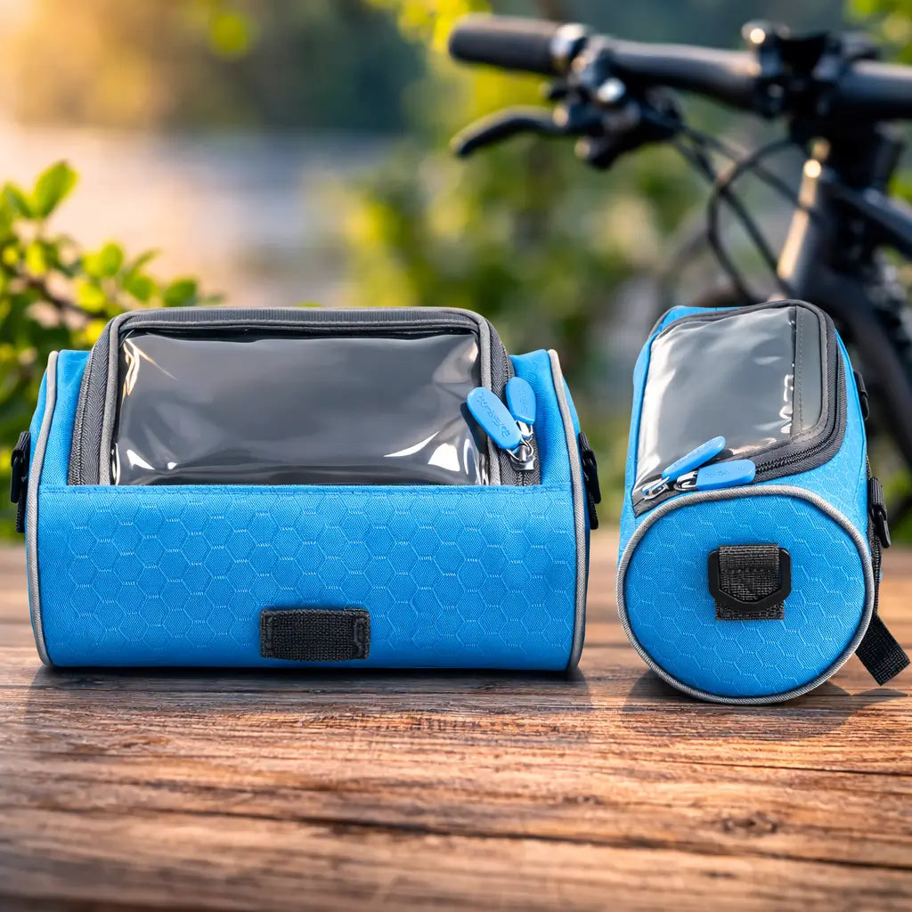 Cykelstyrstaske med berøringsskærm til telefon