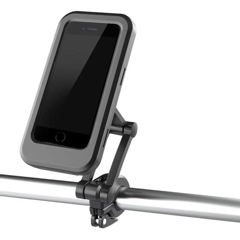 Vandtæt cykelholder til smartphone med touchvindue og 360° drejning