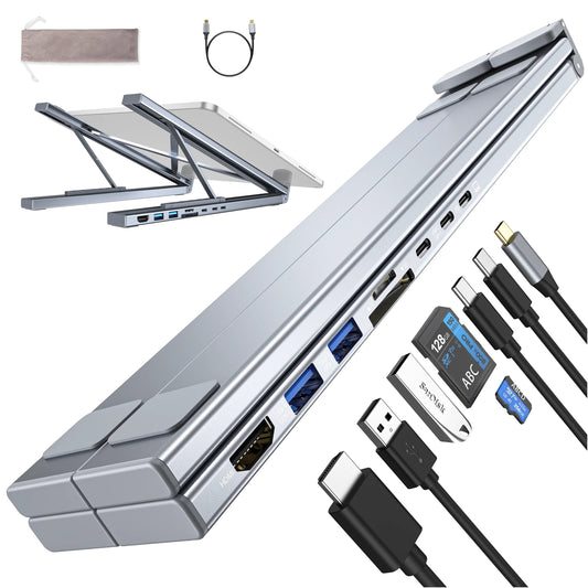 8-i-1 USB-C-dockingstation til bærbar computer