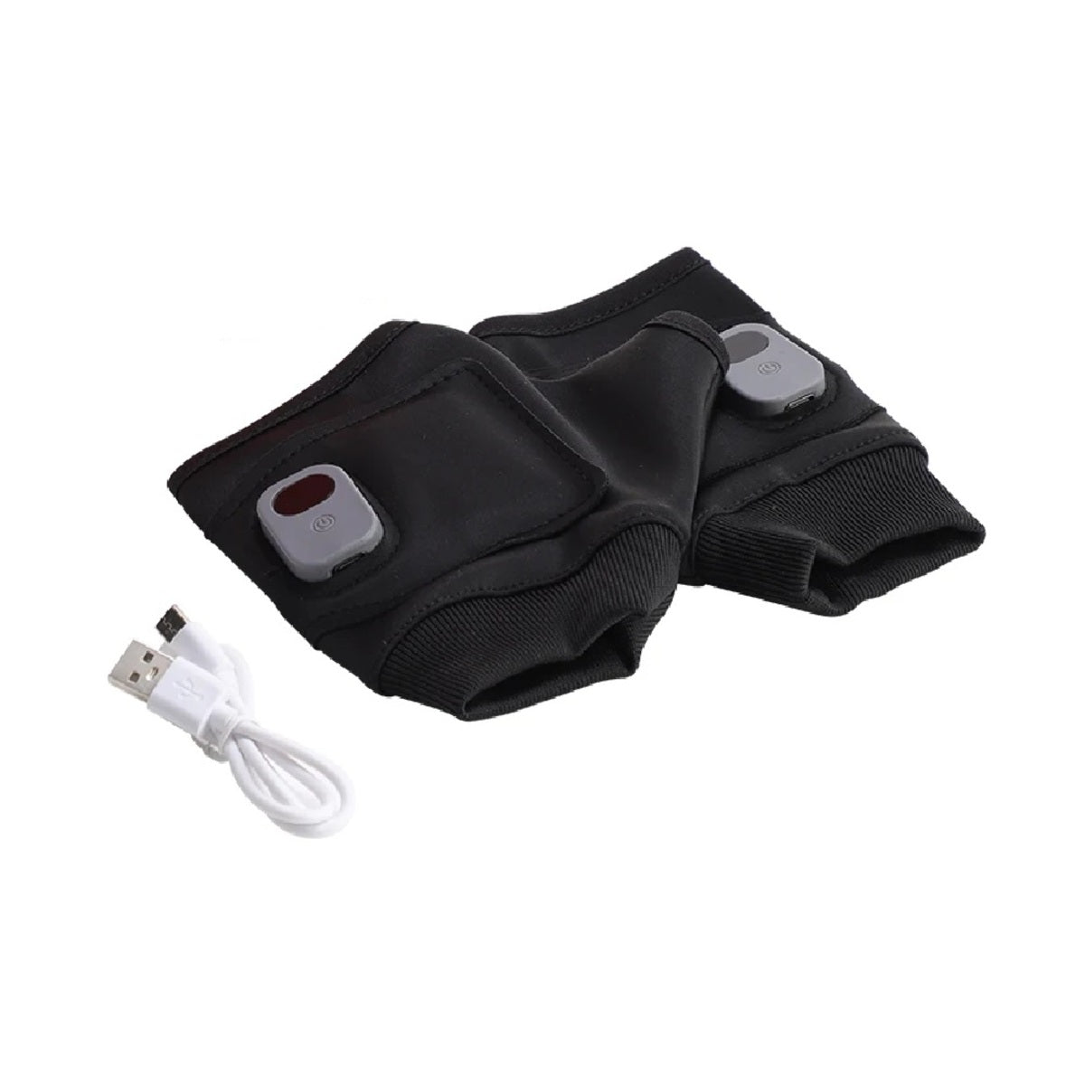 USB-opvarmede fingerløse handsker med touchscreen