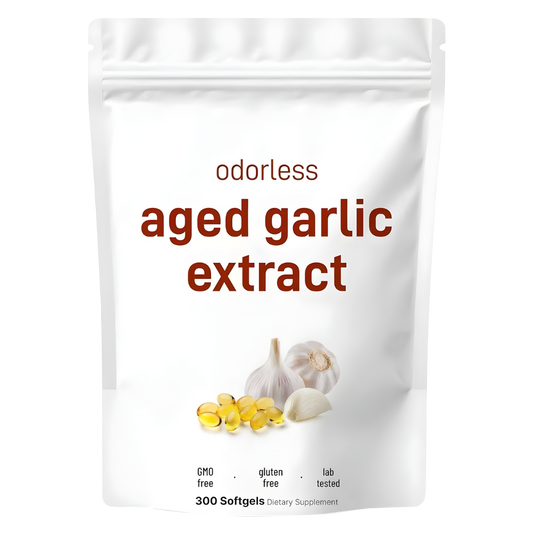 Økologiske bløde gelkapsler med hvidløgsekstrakt