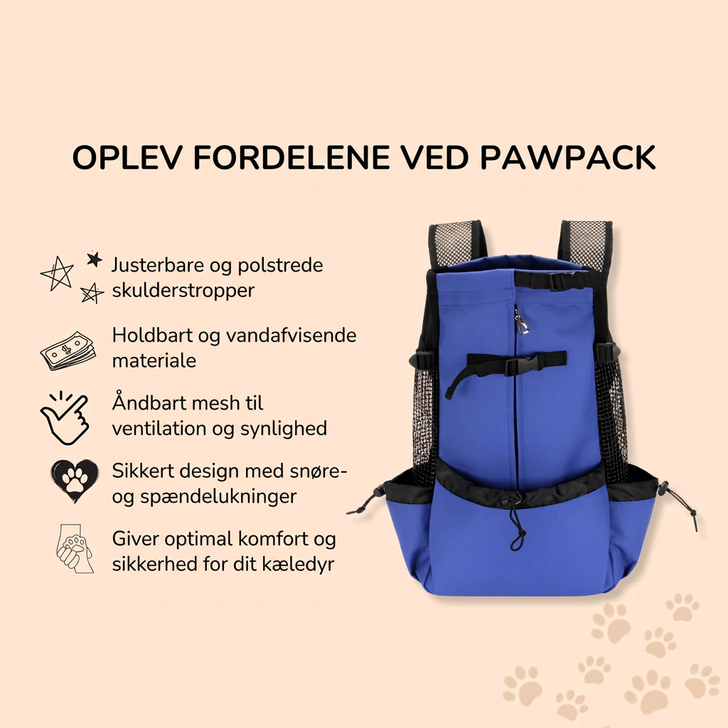 Bærerygsæk til hunde med størrelser til hunde på 1–12 kg