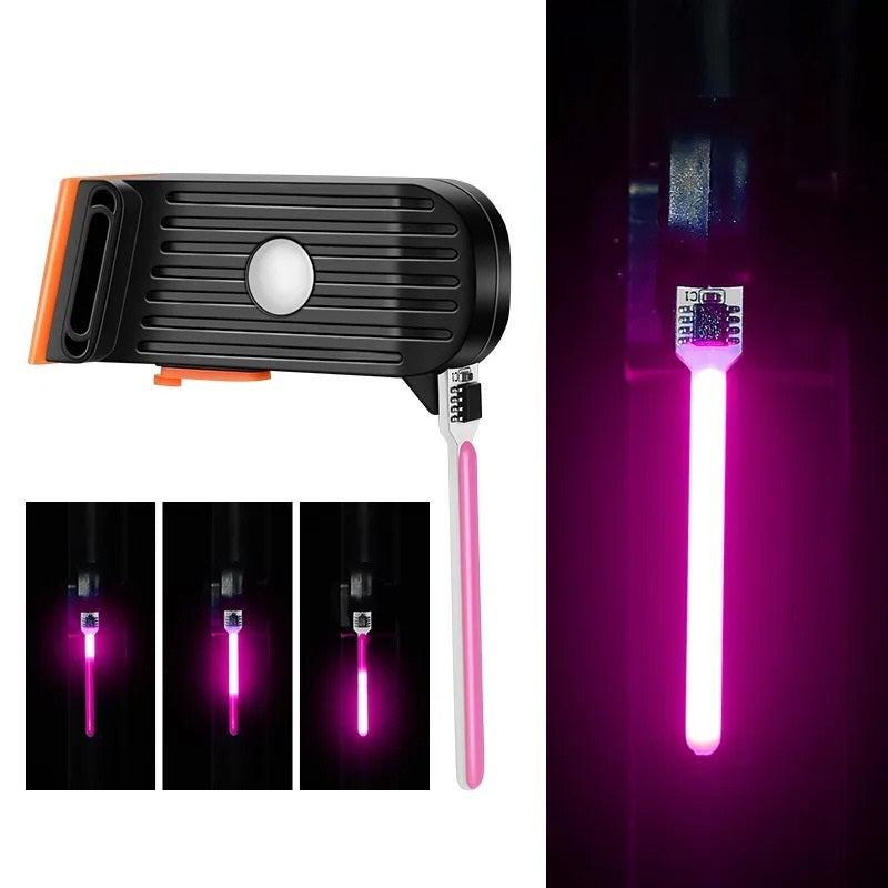 Genopladelig LED-cykellygte med USB-C og flere lystilstande