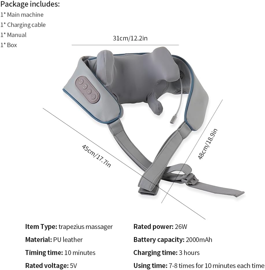 Elektrisk nakke- og rygmassager