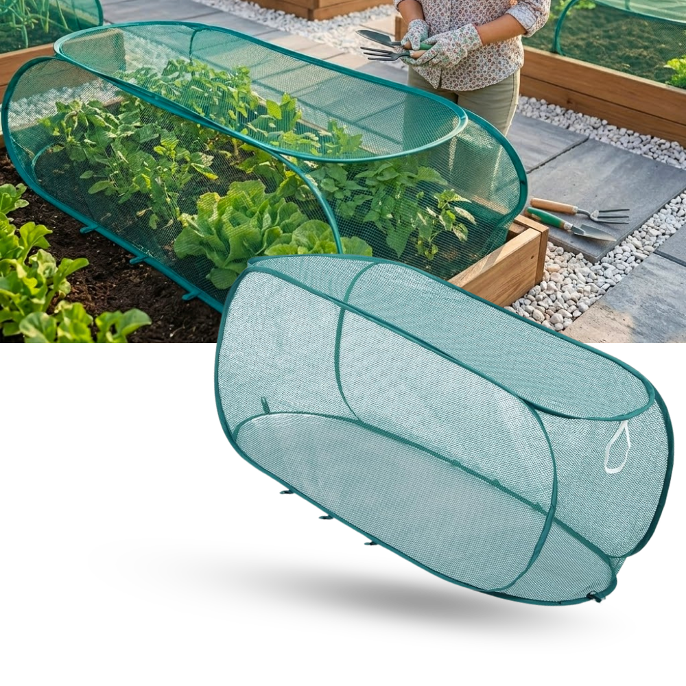 Sikker, åndbar mesh-plantebeskytter