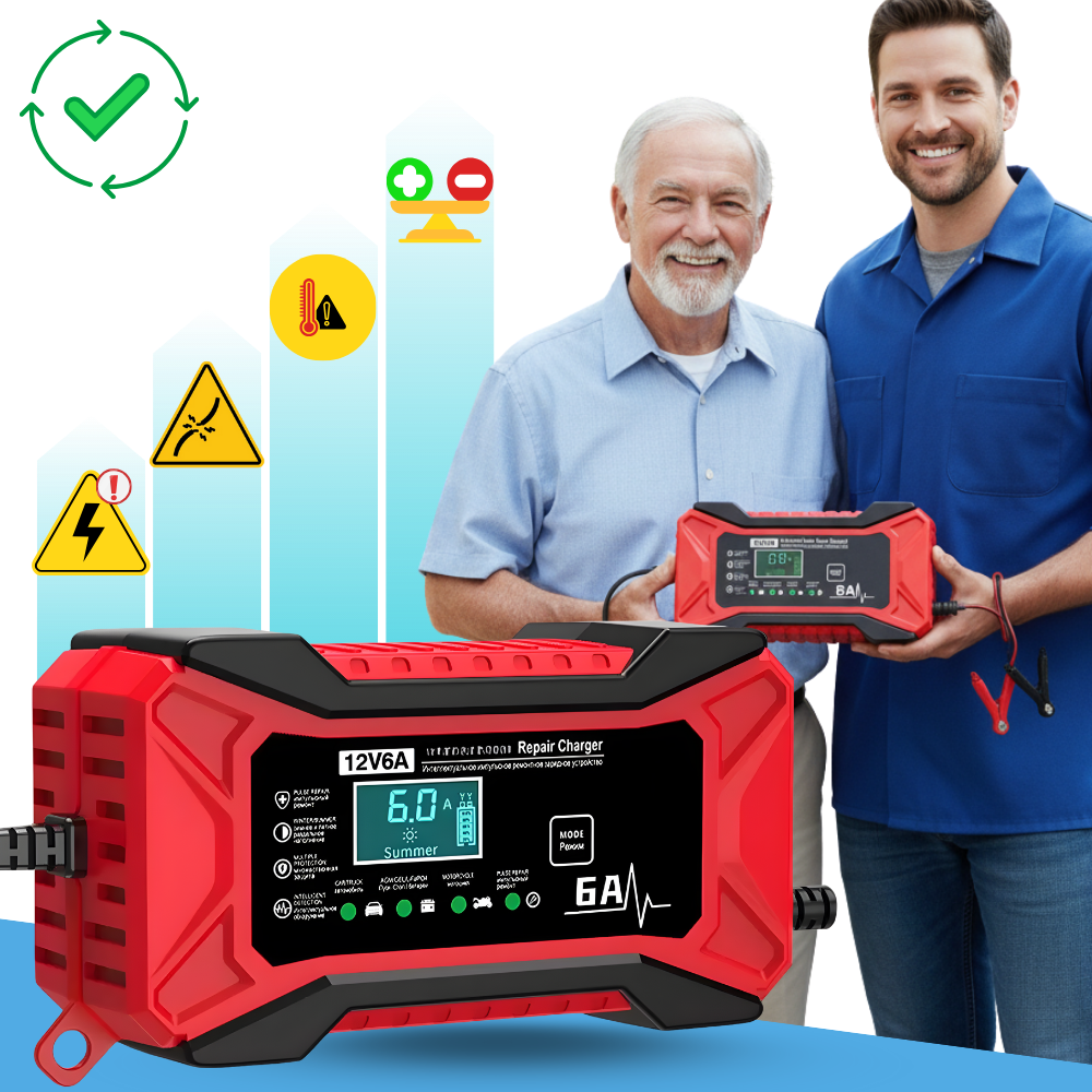 Smart 12V batterioplader