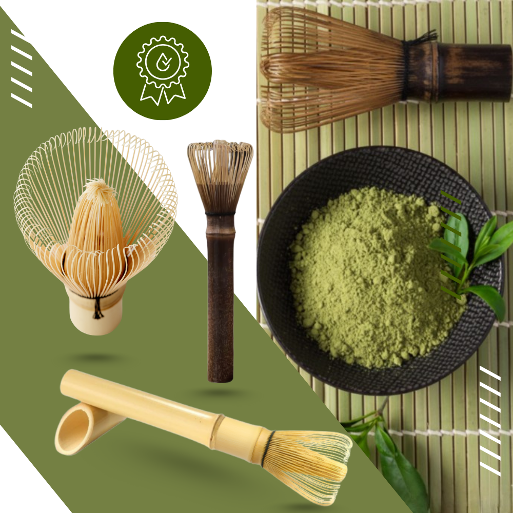 Glidende blanding Matcha-piskeris
