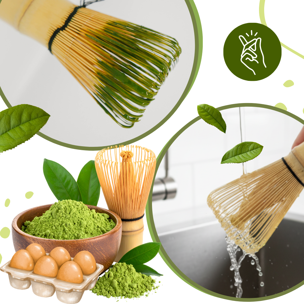 Glidende blanding Matcha-piskeris