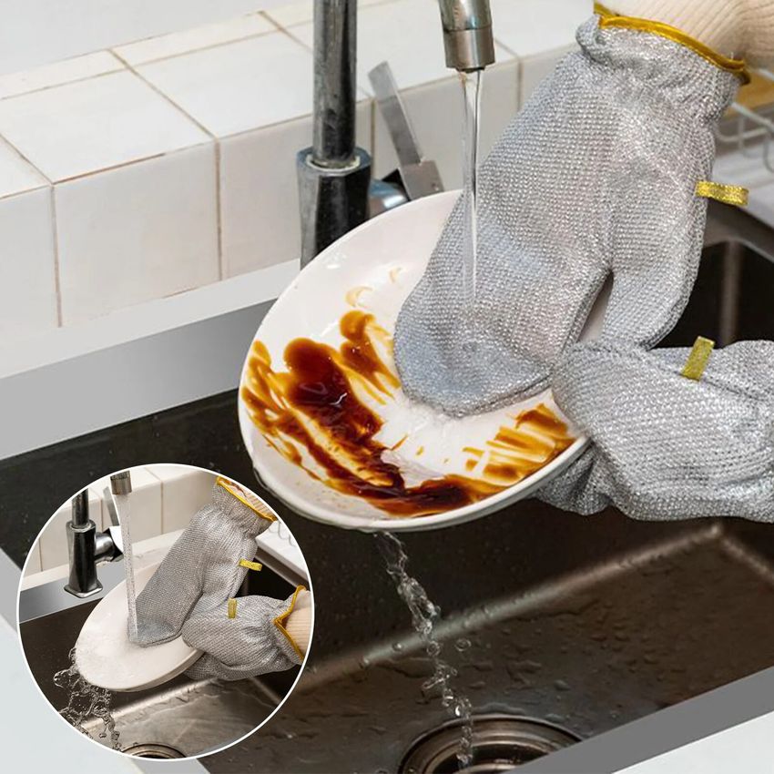 Handsker af opvasketråd