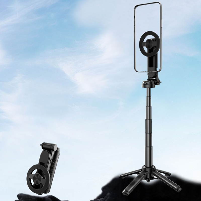 4-i-1 multifunktionel magnetisk selfiestang med 360° drejning