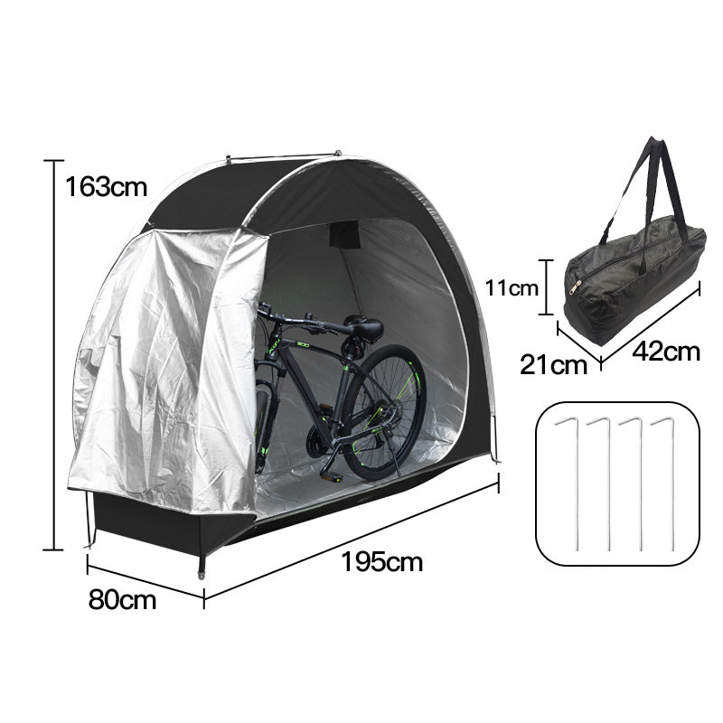 Tente de rangement extérieure portable pour vélos