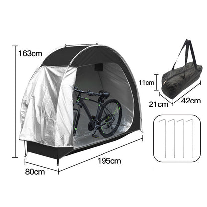 Tente de rangement extérieure portable pour vélos