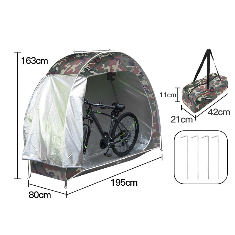 Tente de rangement extérieure portable pour vélos