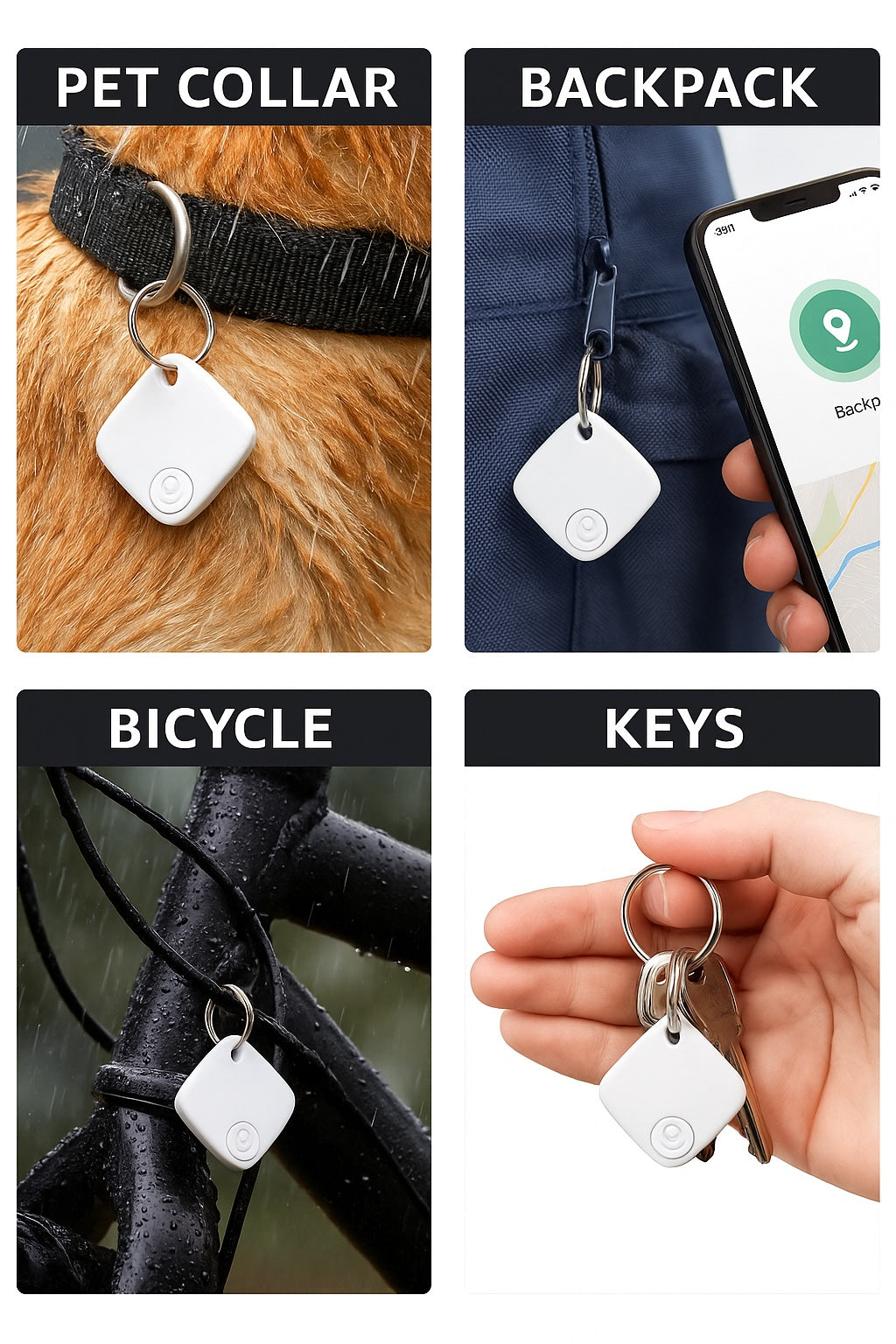 4-pak Oscanna Bluetooth-tracker