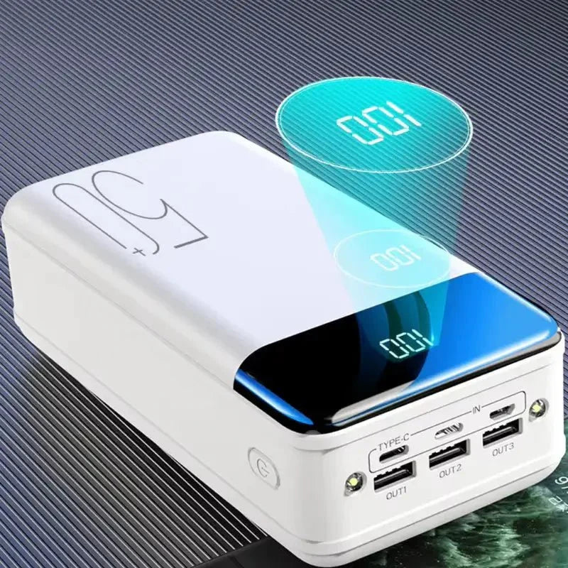 Powerbank med en kapacitet på 50.000 mAh