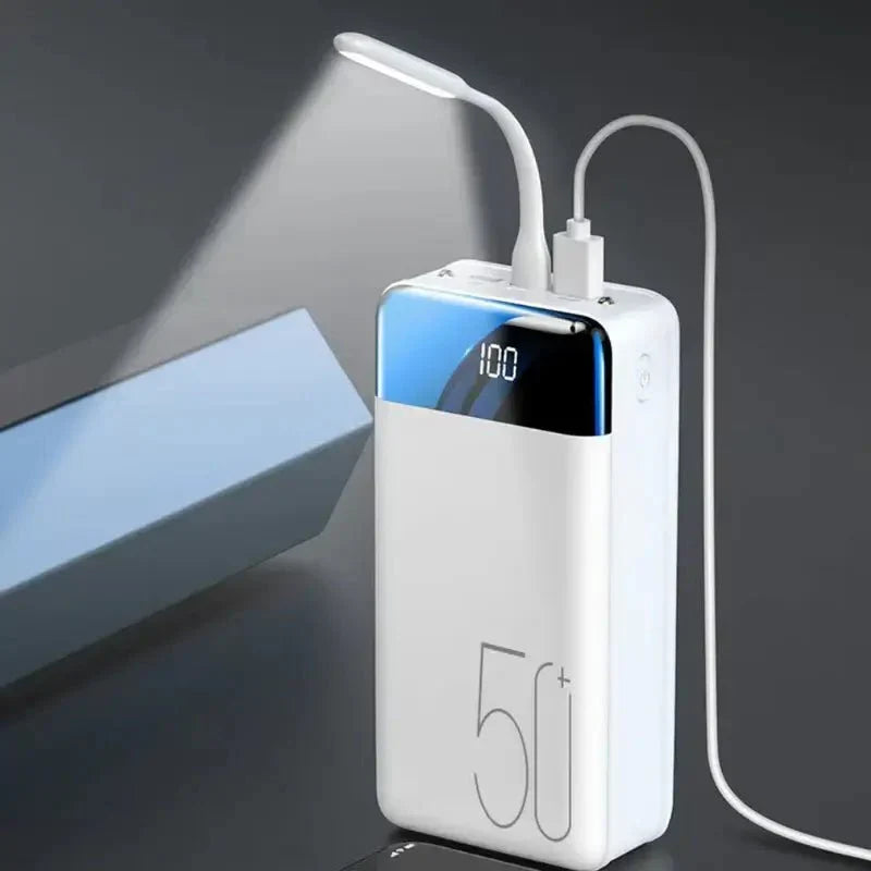 Powerbank med en kapacitet på 50.000 mAh