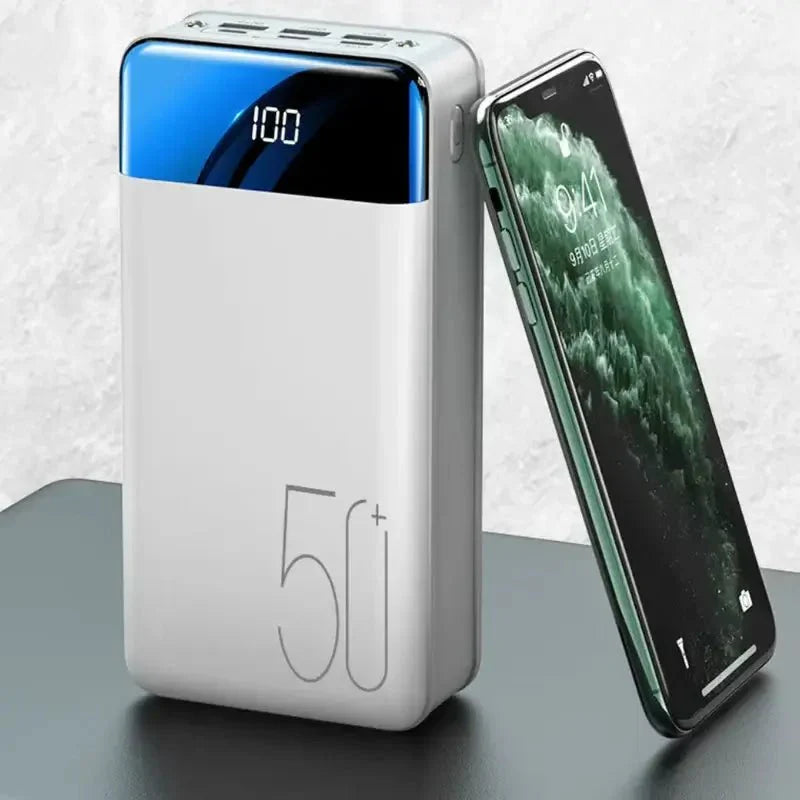 Powerbank med en kapacitet på 50.000 mAh