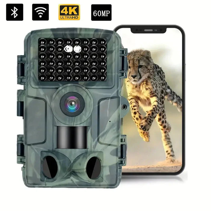 Vildtkamera med 4K-video, 60 MP og appstyring