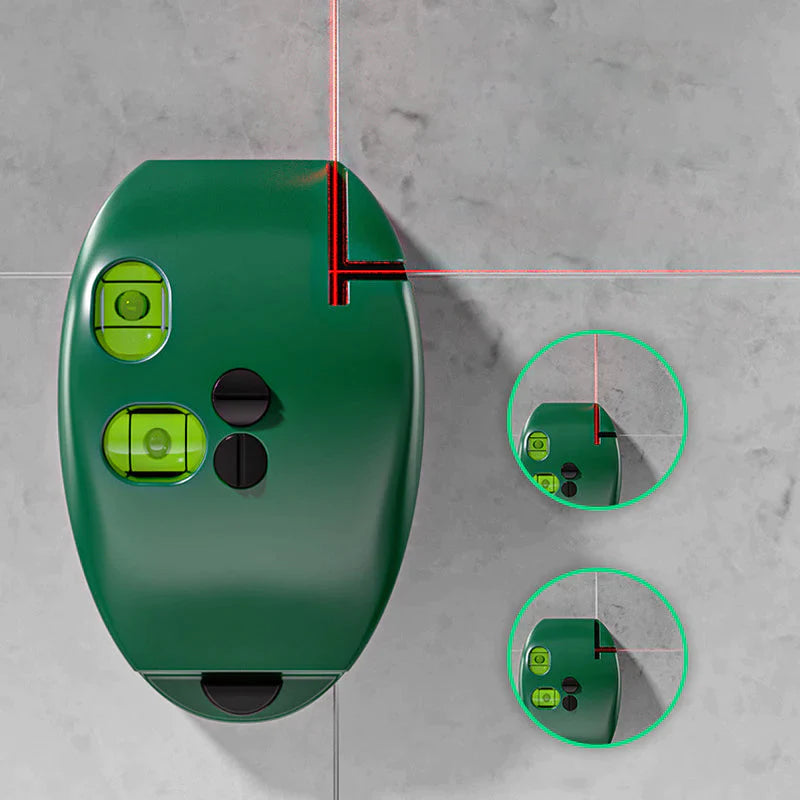 Mini 90° laservaterpas lodret vandret laserlinjeprojektionsmåleværktøj