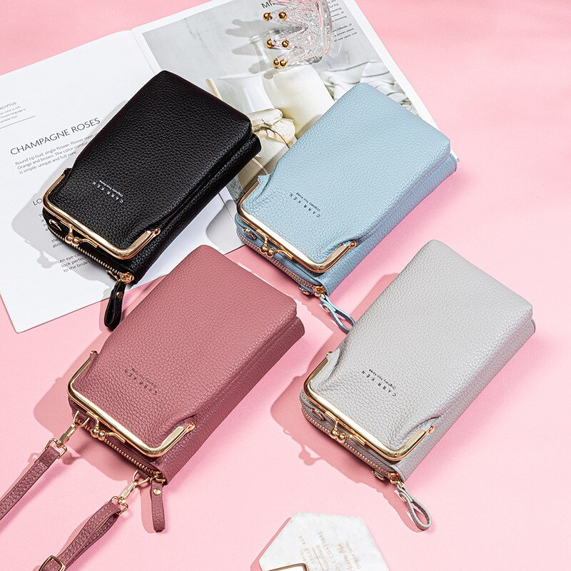 Fashion Bag PU læder Crossbody Mobil Cover Og Taske