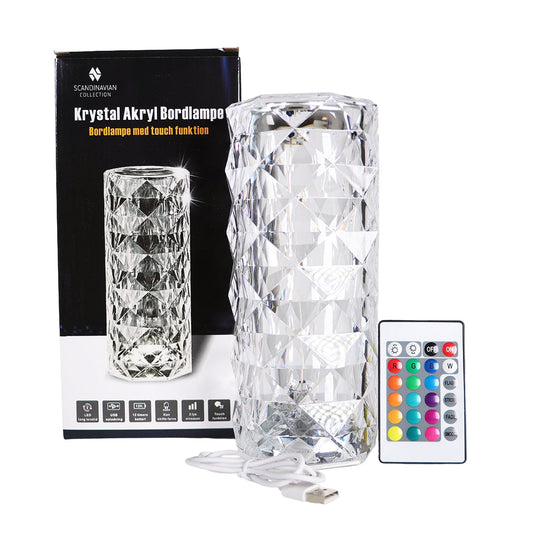 Krystal Diamant Bordlampe