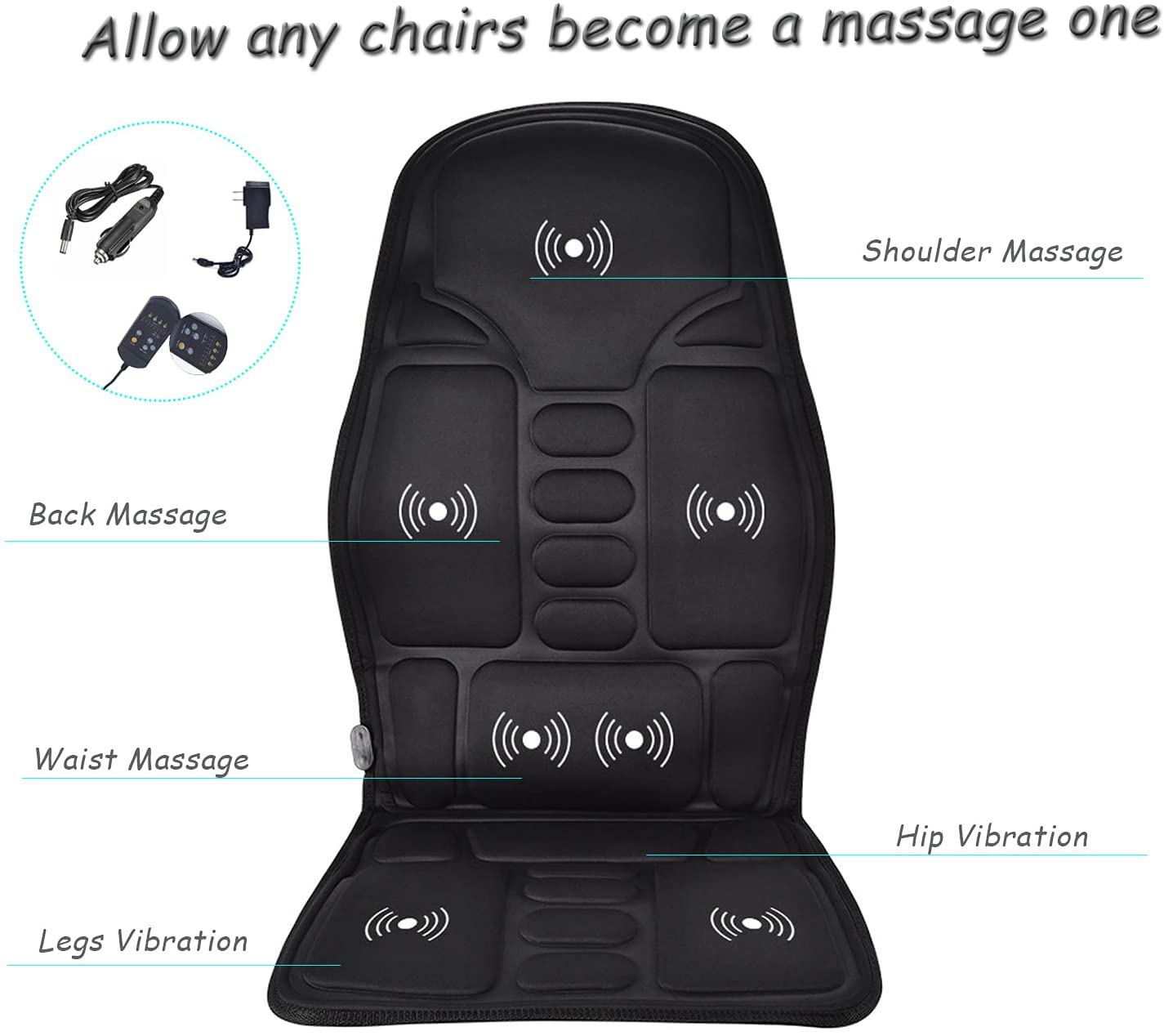 Elektrisk opvarmet bilsæde massageapparat