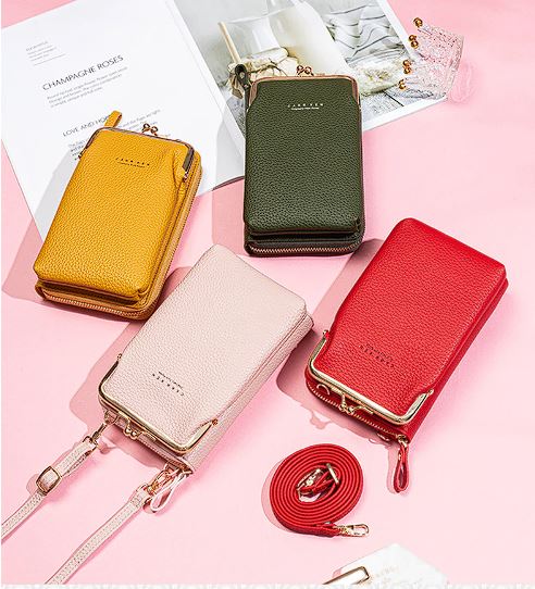 Mini crossbody-taske med flere lommer