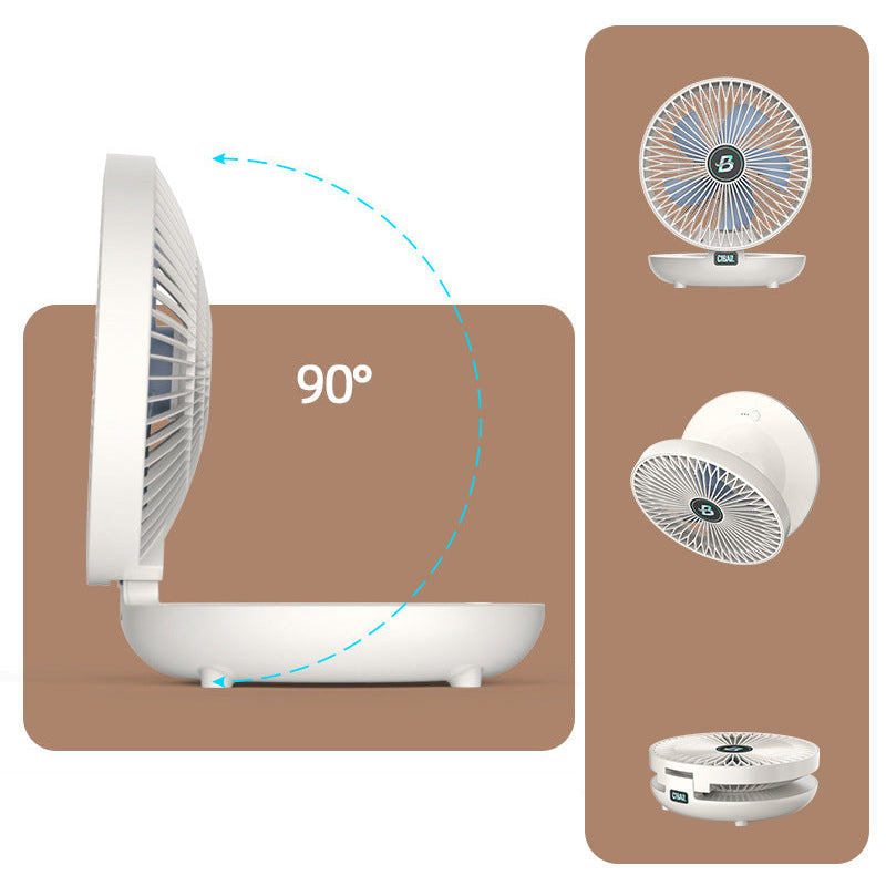 Kompakt og justerbar ventilator til luftcirkulation