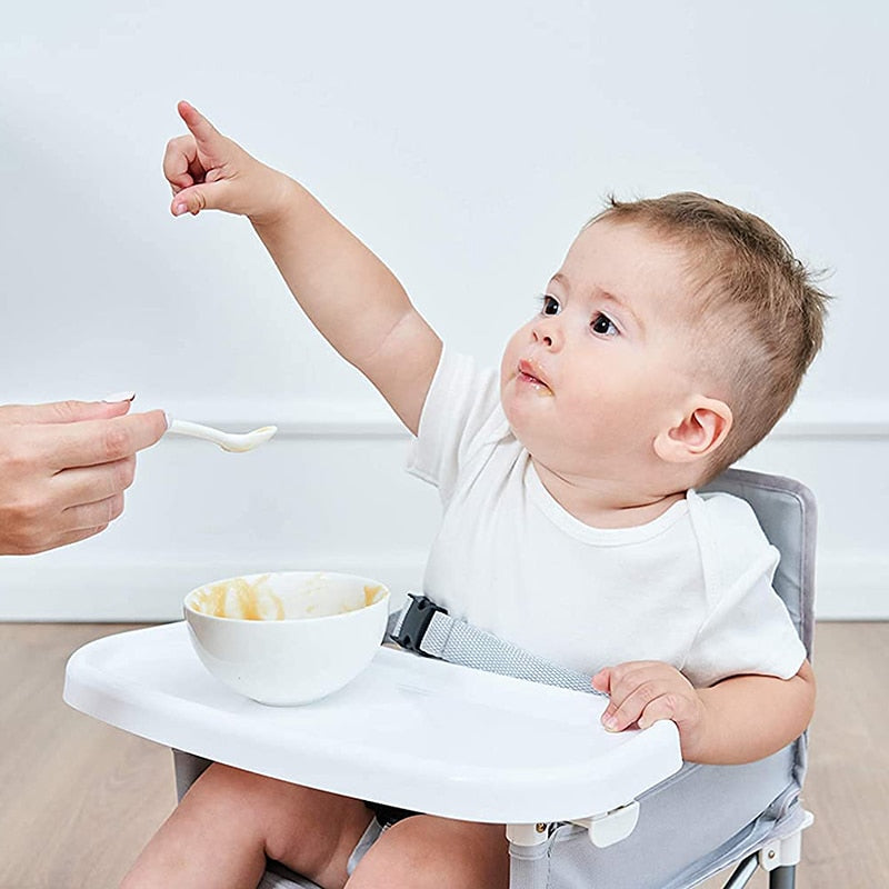 Sammenklappelig baby-spisestol