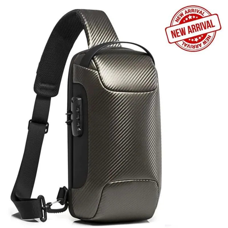 Crossbody SideBag Anti-tyveri med Oplader