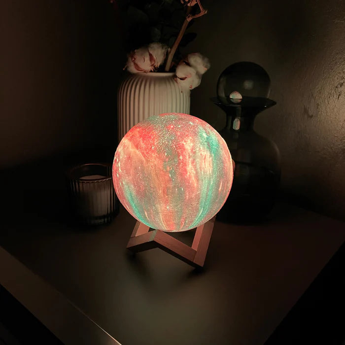 Galaxy Måne Lampe